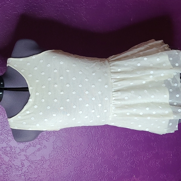 Saks Fifth Avenue Polka Dot Peplum Top - Picture 1 of 3